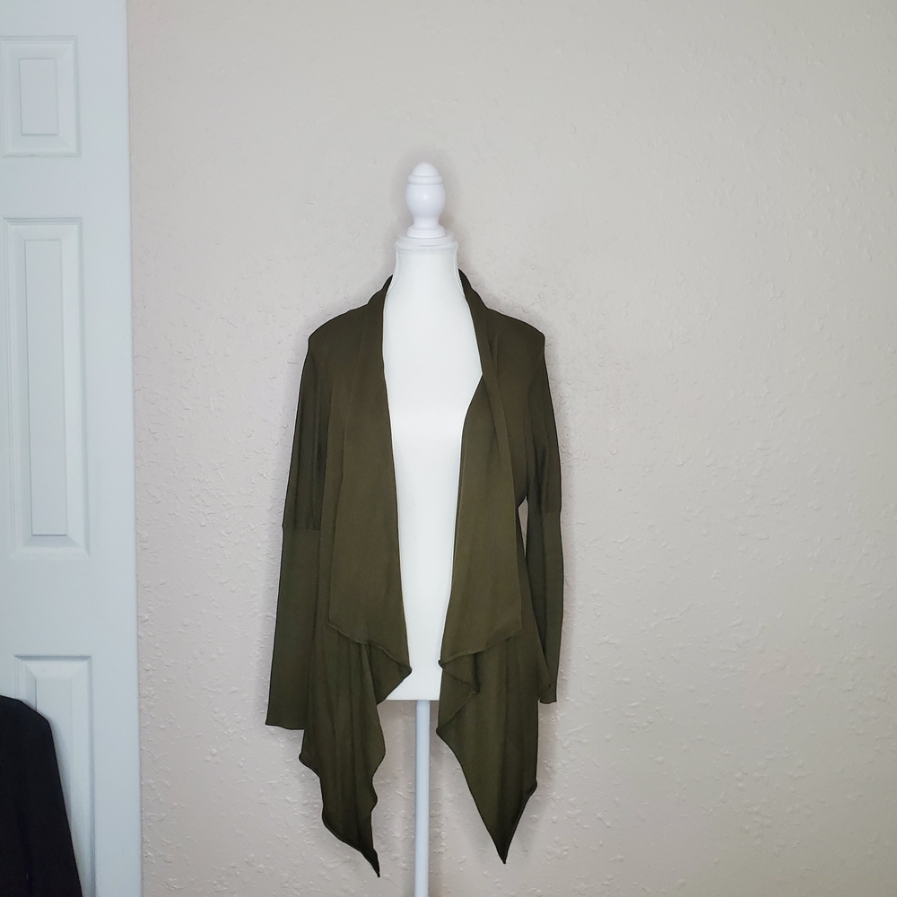 Saks Fifth Avenue Khaki Silk-Cashmere Cardigan